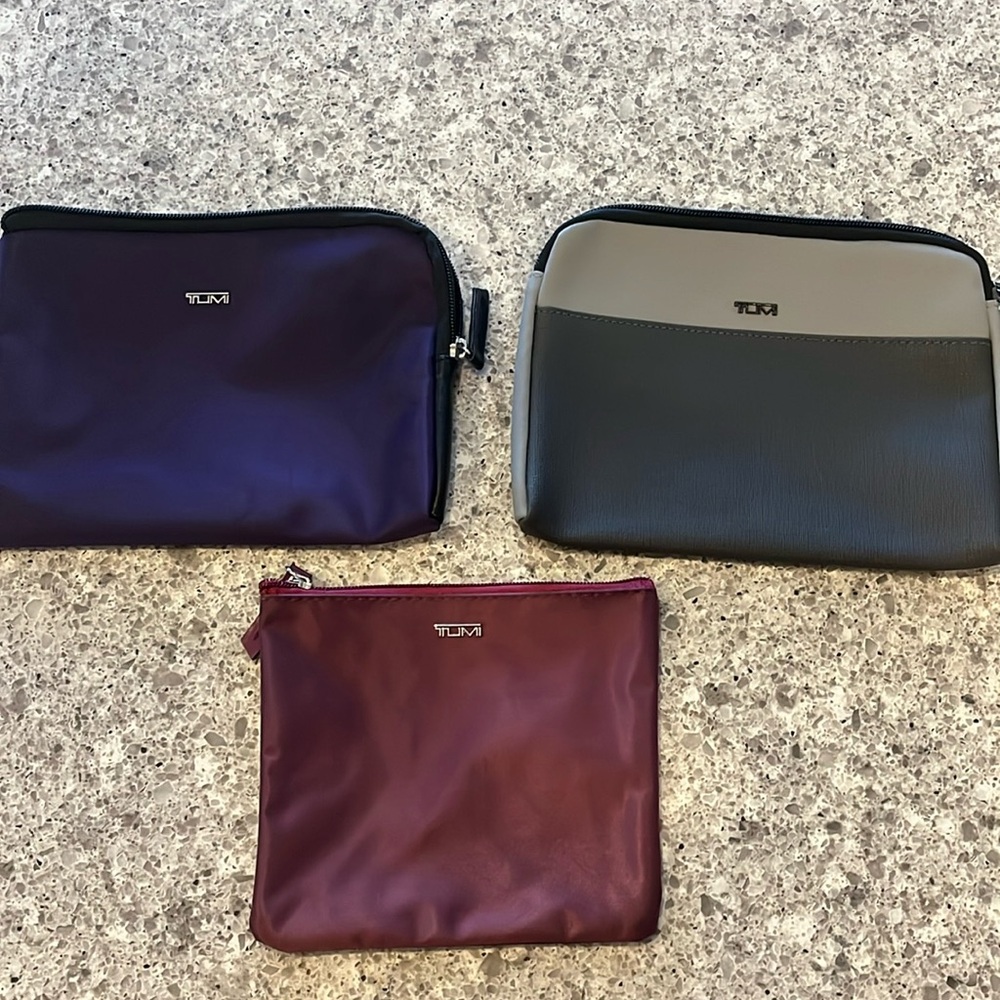 Tumi travel pouches